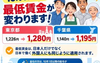 【ブログ】10月1日から最低賃金が変わります！